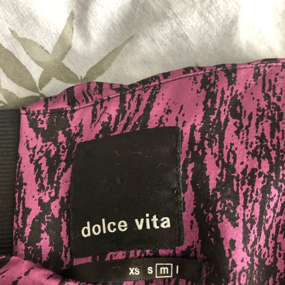 Dolce Vita 100% Silk Strapless Dress - Picture 3 of 8